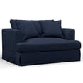 thumbnail image 2 of Sunset Trading Newport 52" Fabric Slipcover Chair & A Half with Ottoman in Blue, 2 of 5