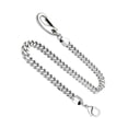 thumbnail image 2 of PENGXIANG 1pc 57cm Mens Trouser Chain Mens Hip Hop Punk Trousers Wallet Key Chain Handcuffs Pendant (Silver), 2 of 6