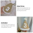 thumbnail image 5 of MEIBUTYUP Khaki Linen Birthday Party Hat - Stylish Photo Prop and Decorative Accessory for Celebrations and Special Events, 5 of 8