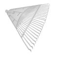 thumbnail image 1 of Zorion Garden Cleaning Leaf Rake Head Plastic 24 Tine Wide Lawn Equipment Accessory for White, 1 of 9