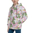 thumbnail image 2 of Cauagu Lilies Flowers for Youth Pullover Hoodie Sweatshirts Hoodie Sweatshirt Aautumn Long-Sleeve Pullover Casual Hooded Sweatshirt for Youth-X-Large, 2 of 6