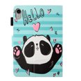 thumbnail image 2 of SaniMore for iPad 10th Generation 10.9" 2022 Wallet Case with Auto Wake/Sleep + Pen Holder + Card Slots + Anti-slip Strip PU Leather Kickstand Lovely Pattern Cover for iPad 10th Gen, Lovely Panda, 2 of 9