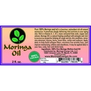 Moringa Seed Oil 2 oz, 100% Pure Moringa Oil for Face Natural Body Skin Beauty Nail Hair Moisturizer