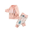 thumbnail image 3 of FOCUSNORM Sweatshirt à Manches Longues et Col Rond pour Enfants Tout-Petits + Pantalon, 3 of 7