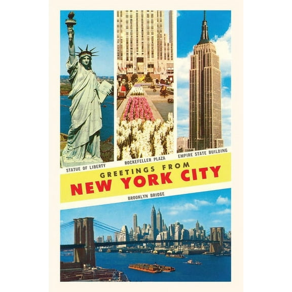 Pocket Sized - Found Image Press Journals: Vintage Journal Scenes, Greetings from New York City (Paperback)