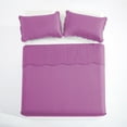 thumbnail image 5 of IR Imperial Rooms 3 Piece Quilt Set Set Soft Microfiber Chevron Bedspread-2 Pillow Shams Purple King, 5 of 10