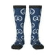thumbnail image 1 of Fotbe Navy Nautical Calcetas Divertidas Estampadas para Hombre y Mujer, Calcetas de Algodón hasta la Rodilla para Caminar, Correr, Enfermería y Embarazo, 1 of 6