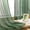 Emerald Green-60"W x 63"L (Pack of 2), variant on Beige 60"W x 72"L (Pack of 2) Geometric Stripe Crochet Lace Tassel Window Curtains