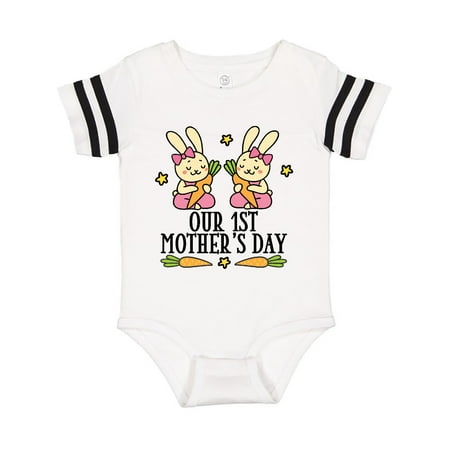 

Inktastic First Mothers Day Girl Twins Gift Baby Girl Bodysuit