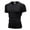 Black, variant on New 2019 Summer Mens T-shirt Short Sleeve Quick Dry Breathable Fitness Tshirt Men Tee Tops Solid Colors