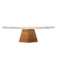 thumbnail image 2 of Home Basics 12in Marble Food Display Riser One Size White, 2 of 6