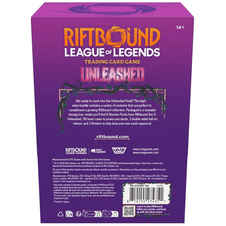 Riftbound: League of Legends TCG Unleashed - Vault - 6 Booster Pks