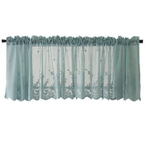 Vikakiooze Home, Woven Textured Valance For Bathroom Water Repellent Window Covering