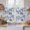 Blue, variant on Watercolor Forest Sage Green Tier Curtains 54 Inch Length, Abstract Modern Trees Cafe Short Curtains for Bathroom Over Sink, Small Kitchen Curtain Light Filtering Tiered Drapes 2 Panels 27.5"Wx54"L
