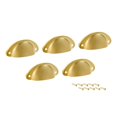 thumbnail image 4 of 30 Pcs Poignée Antique Poignée de Tiroir Poignée d'Armoire, 10 Pcs Ton Or & 20 Pcs Bronze, 4 of 7