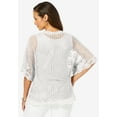 thumbnail image 2 of Jessica London Women's Plus Size Crochet Cardigan, 2 of 5