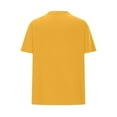 thumbnail image 6 of Otntypg Women's Oversized T Shirts Trendy Solid Color Round Neck Baggy Tees Summer Half Sleeve Casual Comfy Cozy Cotton Tunic Tops Yellow#01 S, 6 of 7