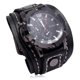 thumbnail image 1 of Reloj Naievear para hombre, esfera redonda, preciso, retro, ajustable, regalo de cumpleaños, universal, hecho a mano, correa de piel sintética, reloj de cuarzo para uso diario, color negro Bolígrafo Bolígrafo Bolígrafo de papelería, 1 of 5