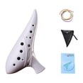 thumbnail image 3 of Ocarina con libro de música, elegante estuche de resina para guardar recuerdos de fiesta, piccolo para presentaciones, adultos, niños y principiantes. blanco, 3 of 8