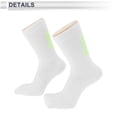 thumbnail image 3 of Calcetines de ciclismo Unique Bargains, secado rápido, absorbentes de sudor, anti-fricción, blancos, tamaño L, 1 par, letras luminosas C, 3 of 6