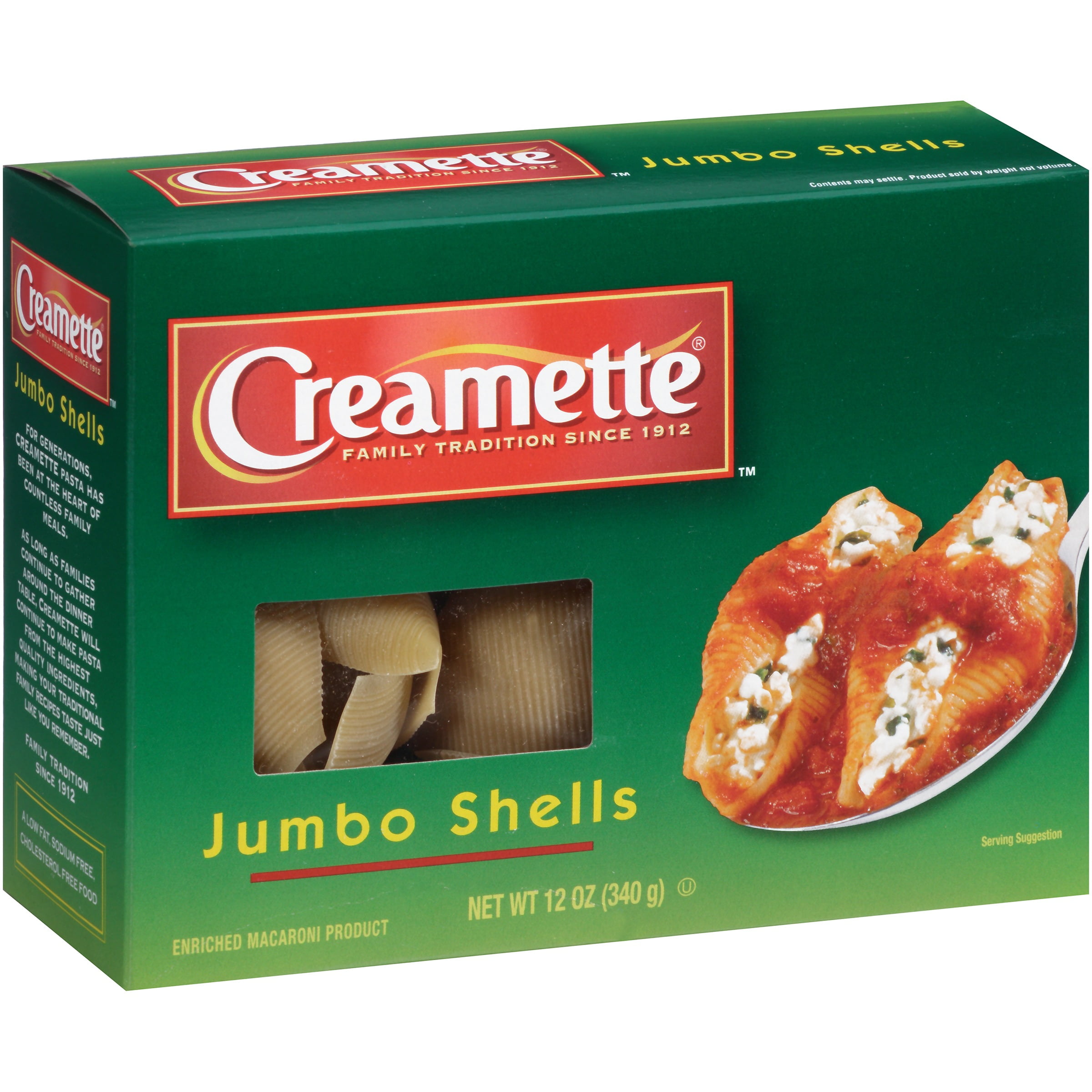 Creamette Jumbo Shells, 12Ounce Box