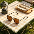 thumbnail image 7 of HBMYN Polarized Aviator Sunglasses for Men Square Retro Metal Frame Uv 400 Protection, 7 of 7