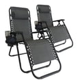 thumbnail image 1 of 2 Silla Camastro Plegable Gravedad 0 Reclinable Exteriores gris oscuro, 1 of 9