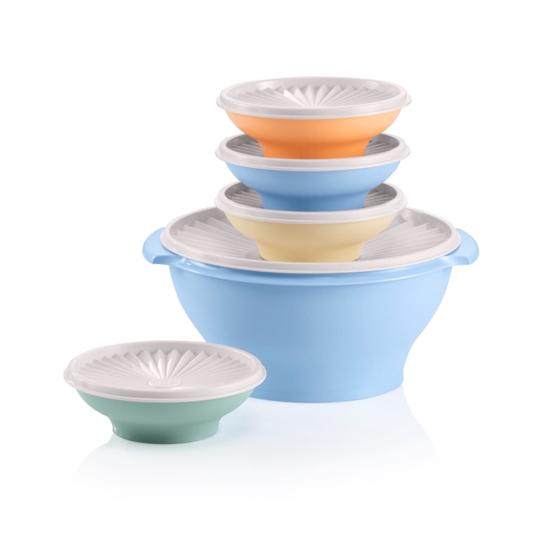 Tupperware Heritage Serve & Store Food Storage Bowls with Lids (5 Count)