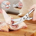 thumbnail image 3 of Poultry Scissors, Professional Kitchen Scissors, Stainless Steel Poultry Scissors, Spring Mechanism, Durable, For Chicken, Bones, Poultry, Meat, Veget, 3 of 4
