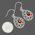 thumbnail image 2 of Hessonite Garnet Checker Briolette 925 Sterling Silver Earrings Jewelry E-1251 AGE1010_B, 2 of 6