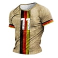 thumbnail image 1 of Playeras De Hombre Camiseta Informal De Verano De Manga Corta Con Cuello Redondo Y Estampado De Letras Y Caras Para Hombre, 1 of 6