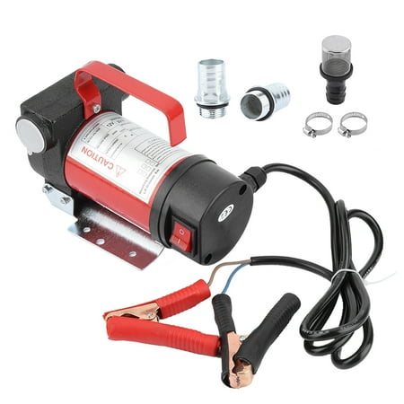 HERCHR Transfer Pump, 12v DC Electric Diesel Kerosene Portable Transfer Pump Heavy Duty Vehicle Truck 40L/min, Electric Transfer Pump