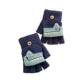 thumbnail image 1 of Guantes convertibles con dibujos animados, mitones sin dedos tejidos para niños, mitones con cubierta para guantes859, 1 of 5