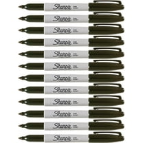 Sharpie Permanent Marker Fine Point - Black - 2 Pack of 6