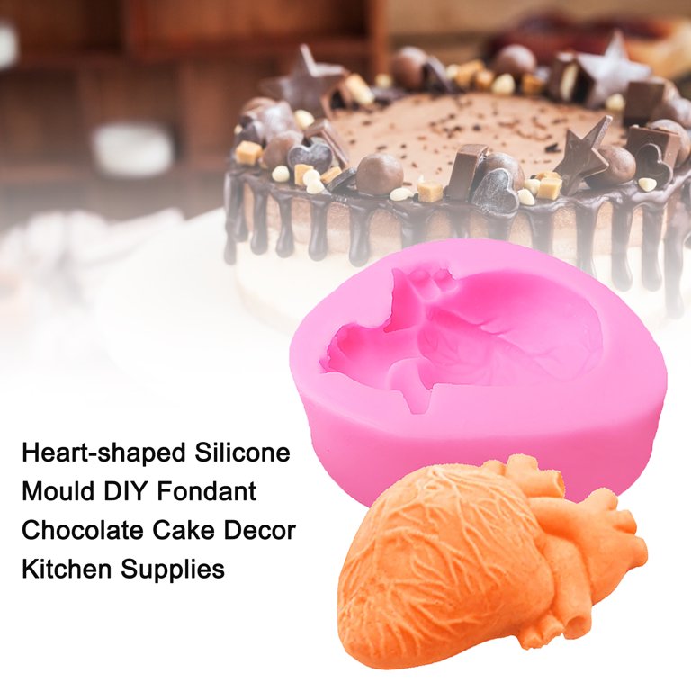 Heart cake silicone mould