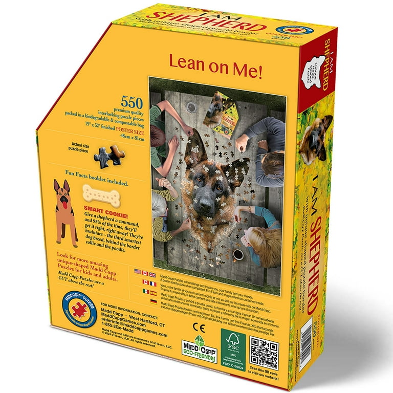 Madd Capp: I Am Shepard - 550 Piece Puzzle - Dog Shaped Animal
