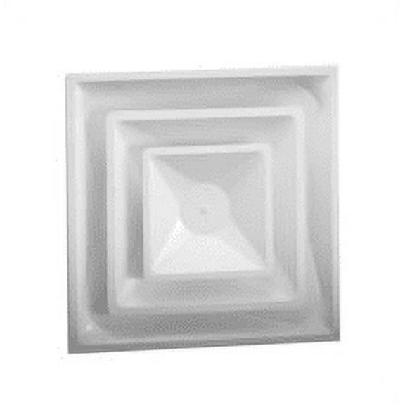 Hart & Cooley FPD12 - 24x24 Fixed Pattern T-Bar Diffuser With 12 in. Duct Collar (FPD12)