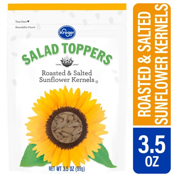 KR Salad Toppers Roasted and Salted Sunflower Kernels 3.5 OZ