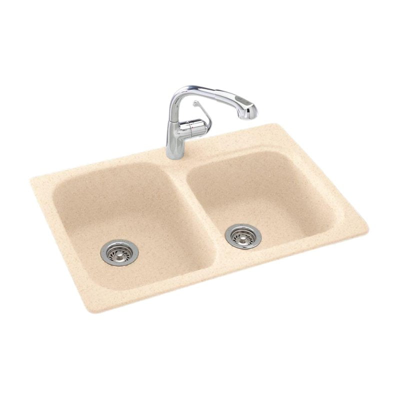 Swan KSDB3322010 33" x 22" Swanstone DoubleBasin Dual Mount Kitchen