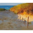 thumbnail image 2 of Stefano 23x20 White Modern Wood Framed Museum Art Print Titled - Sunset Beach, 2 of 4