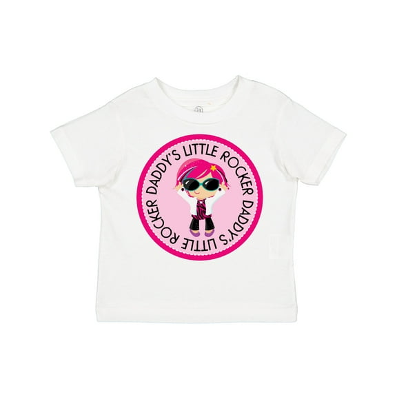 Inktastic Daddys Little Rocker Girl Girls Toddler T-Shirt
