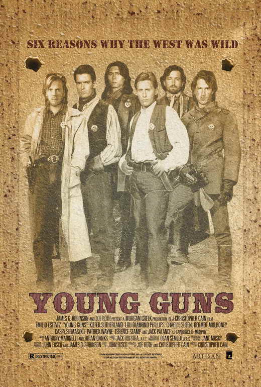 Young Guns Movie Poster 27 X 40 Style B Walmart Com Walmart Com