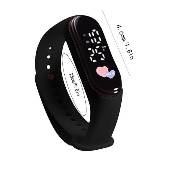 NovaStitch Heart Pattern Digital Display Silicone Wristband, Electronic Sports Watch for Women, Fashion ActivityWristband - Complexion