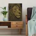thumbnail image 5 of Majestic Lion Portrait Canvas Wall Art，Home Decor Gift for Living Room Bedroom Dining Room, 5 of 8