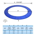 thumbnail image 2 of Coussin de Remplacement pour Trampoline de 12 Pi, Housse de Ressort de Trampoline, Coussin de Sécurité de Trampoline en Mousse EPE Épaissie, Résistant aux Déchirures et Imperméable, Sans Trous pour Poteau, 2 of 7