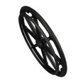 thumbnail image 2 of 24-inch Wheelchair Rear Wheel Replacement Kit - 60cm Diameter Nylon & Metal Wheel Assembly with Non-Slip Pattern, 1.4cm Axle Hole, Easy Installation, Includes Bearings, Screws & Nuts - Compatible, 2 of 6
