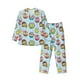 thumbnail image 1 of Balery Cute Cartoon Owls 3 Pijama para Hombre de Dos Piezas con Manga Larga, Conjunto de Dormir y Descanso Suave con Bolsillos-X-Large, 1 of 7