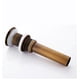 thumbnail image 2 of Rejilla de drenaje para lavabo individual de bronce antiguo, sin orificio de desbordamiento, accesorio de drenaje emergente para baño, 2 of 5