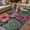 Orange, variant on Colorful Abstract Floral Outdoor Rug for Patio/Deck/Porch, Non-Slip Large Area Rug 5 x 8 Ft, Farmhouse Vintage Flowers Boho Indoor Outdoor Rugs Washable Area Rugs, Camping Rug Carpet Runner
