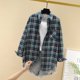 thumbnail image 4 of HongQid Womens Button Down Shirts Long Sleeve Plaid Lightweight Business Casual Blouse Top, 4 of 4